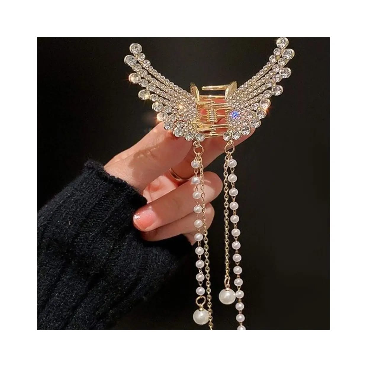 stylish butterfly pearl jewellery ketcher with chain and moti for girls and woman new