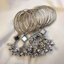 New Fashioned Silver Steel Latkan Bangles Set - Set Of 24 Bangles - Best For Girls & Women - Available In 4 Sizes